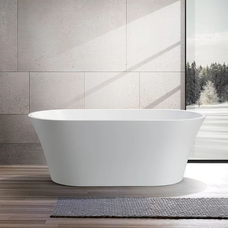 63''+x+29.5''+Freestanding+Soaking+Acrylic+Bathtub