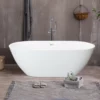 66.98''+x+29.55''+Freestanding+Soaking+Acrylic+Bathtub