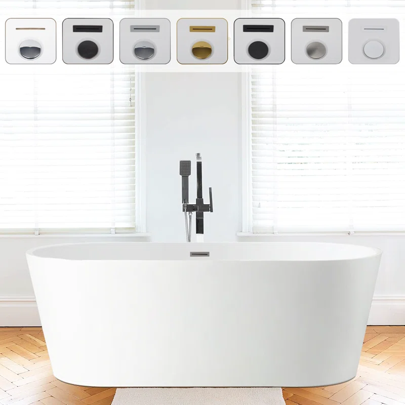 Iris+59.1''+x+29.5''+Freestanding+Soaking+Acrylic+Bathtub (2)
