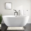 Sophia+55.1''+x+31.9''+Freestanding+Soaking+Acrylic+Bathtub
