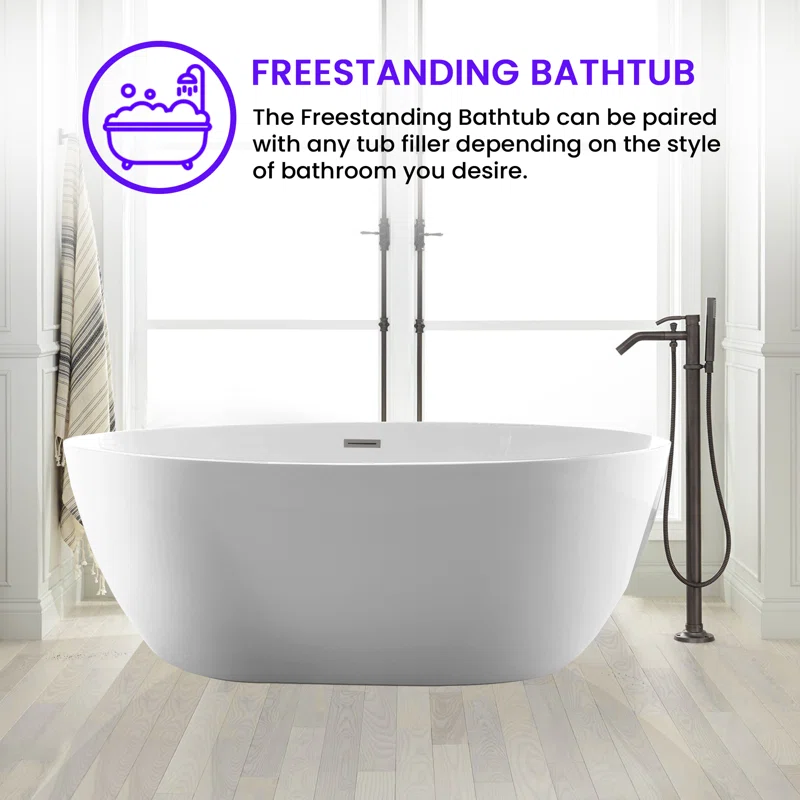 Sophia+55.1''+x+31.9''+Freestanding+Soaking+Acrylic+Bathtub (3)