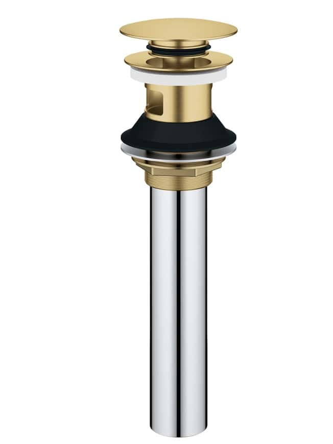 GROHE  BATHROOM SINK POP-UP DRAIN WITH OVERFLOW - Brushed Gold