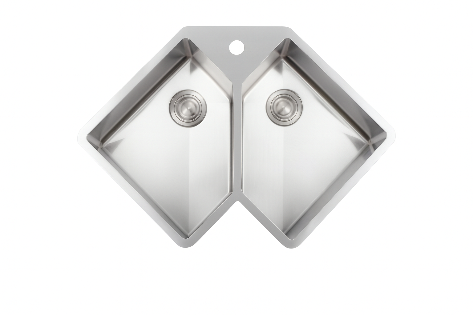 BOSCO CANADA 36”x24” Kitchen Corner Under Mount /Drop-in Sink - Image 1
