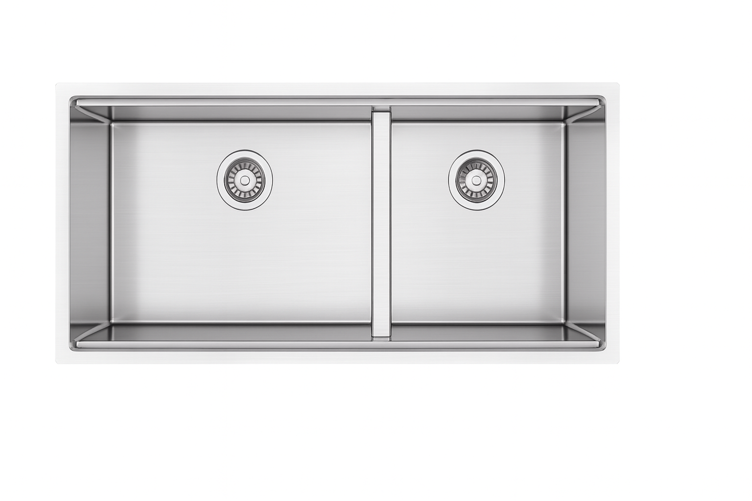 BOSCO CANADA Linear 48”x19” Double Kitchen Under Mount Sink - Image 1