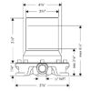 Hansgrohe 10452181 Freestanding Tub Filler Rough-in 2