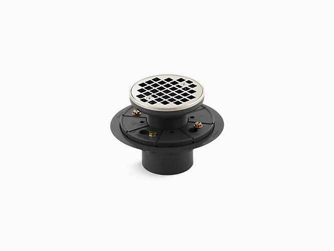 KOHLER Clearflo Round design tile-in shower drain - Vibrant Polished Nickel