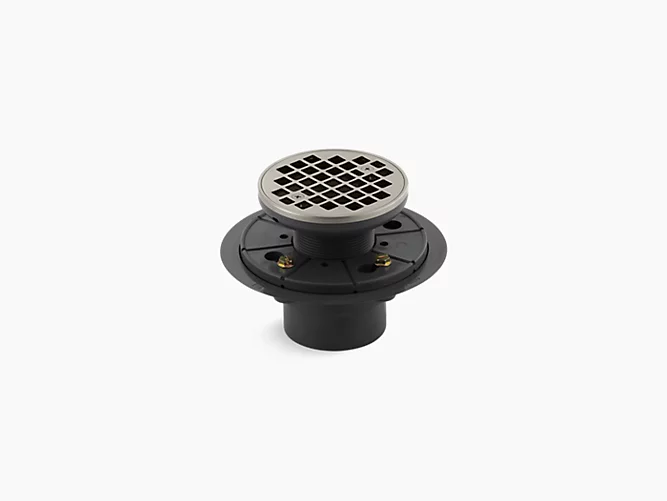 KOHLER Clearflo Round design tile-in shower drain - Vibrant Brushed Nickel