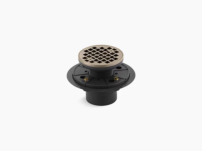 KOHLER Clearflo Round design tile-in shower drain - Vibrant Brushed Bronze
