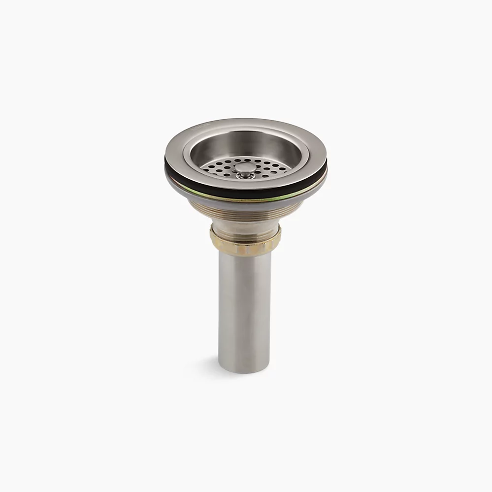 KOHLER Duostrainer® Sink drain and strainer with tailpiece - Vibrant Stainless
