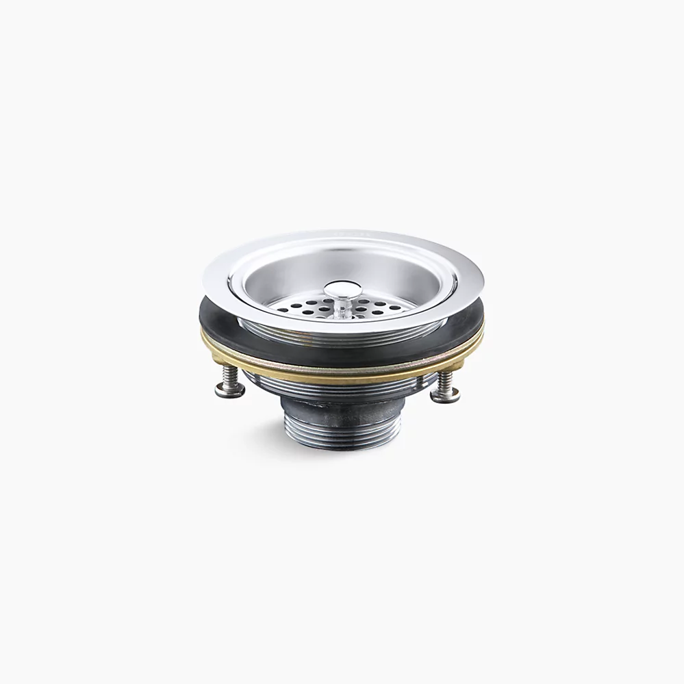 KOHLER Duostrainer® Sink drain and strainer basket, less tailpiece - Polished Chrome