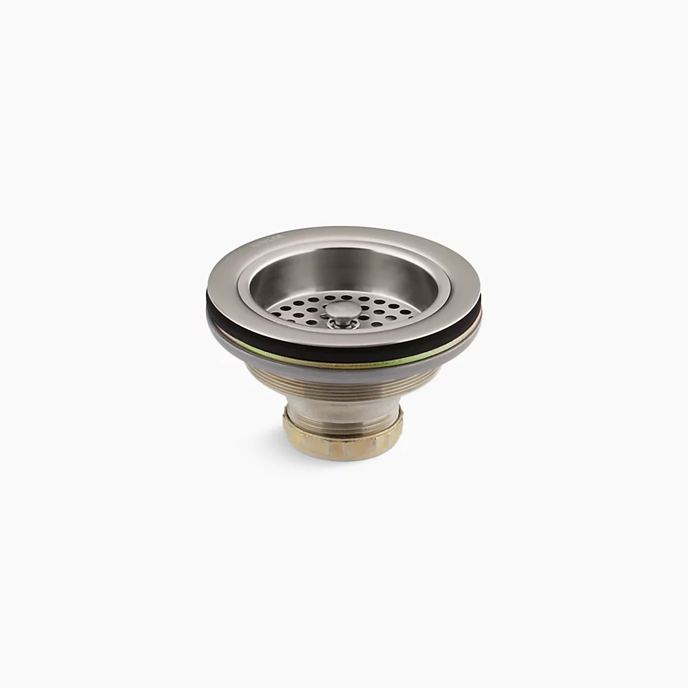 KOHLER Duostrainer® Sink drain and strainer basket, less tailpiece - Vibrant Stainless