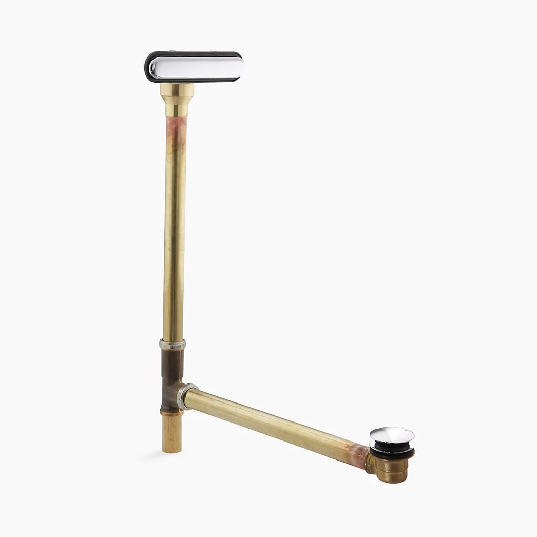 KOHLER Clearflo Slotted overflow brass bath drain - Polished Chrome
