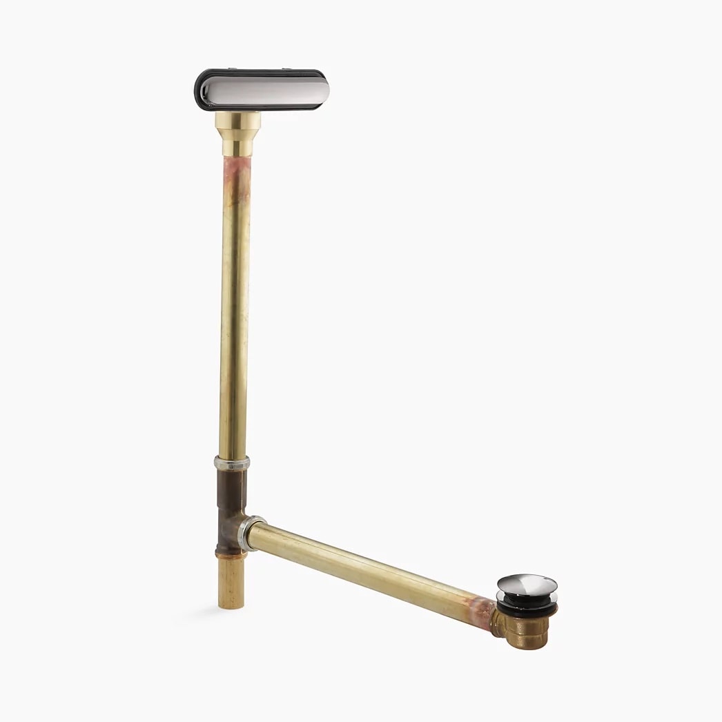 KOHLER Clearflo Slotted overflow brass bath drain - Vibrant Titanium
