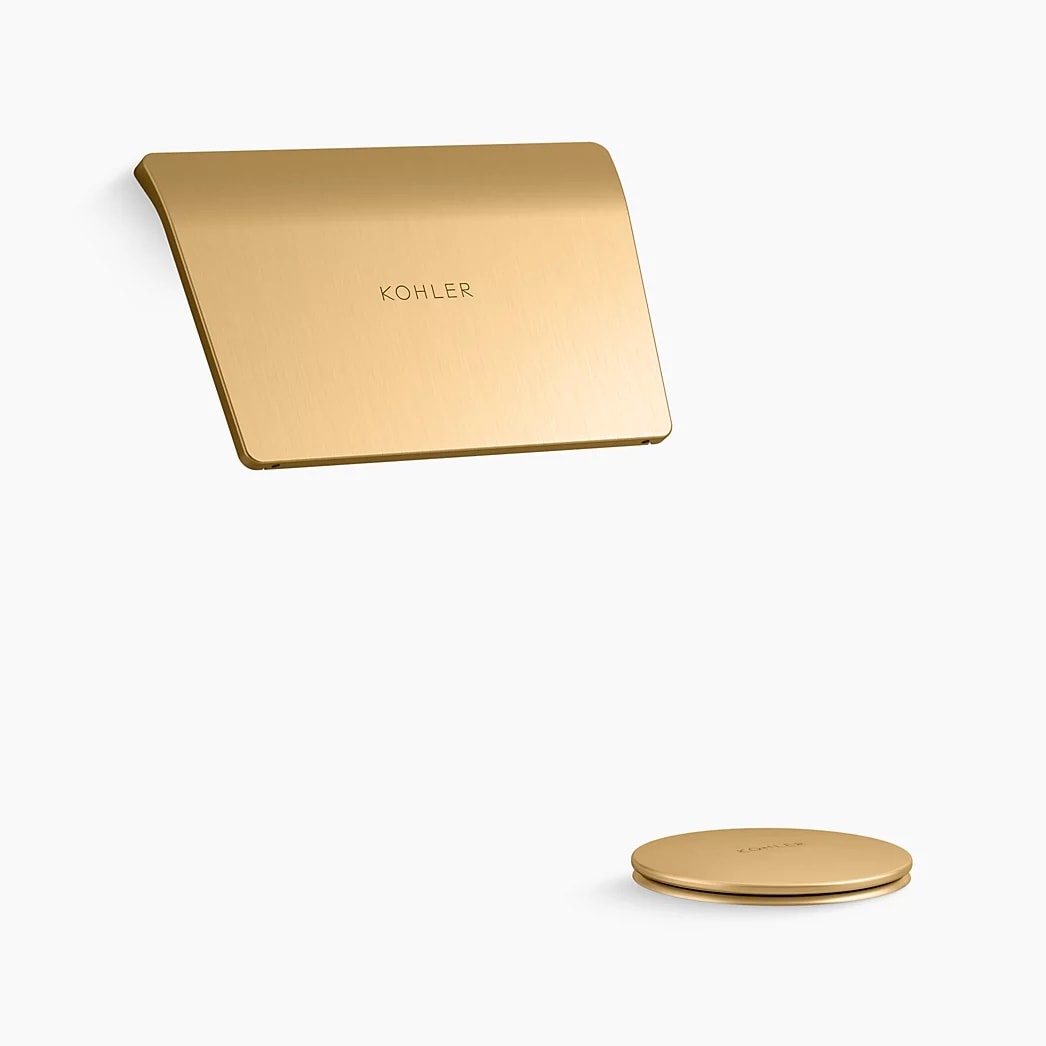 KOHLER Tea-for-Two® Bath drain trim - Vibrant Brushed Moderne Brass