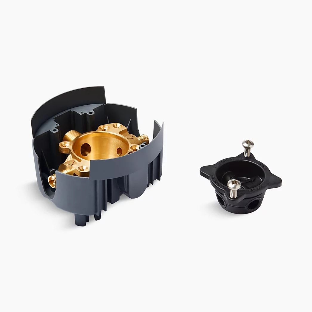 KOHLER Rite-Temp® Valve body rough-in with PEX crimp connections