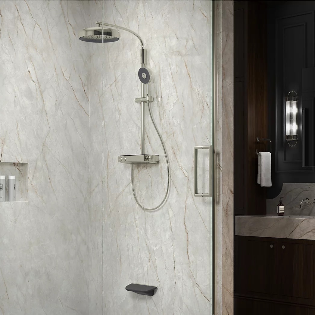 KOHLER Anthem™ Two-way exposed thermostatic valve with shower column for rainhead and handshower - Image 17