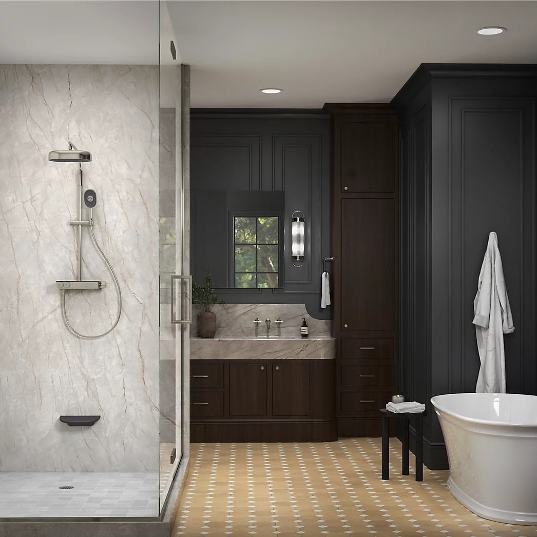 KOHLER Anthem™ Two-way exposed thermostatic valve with shower column for rainhead and handshower - Image 14