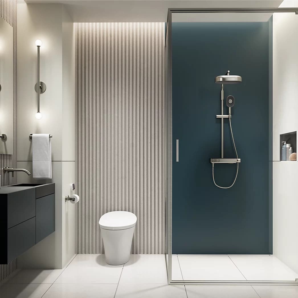 KOHLER Anthem™ Two-way exposed thermostatic valve with shower column for rainhead and handshower - Image 13