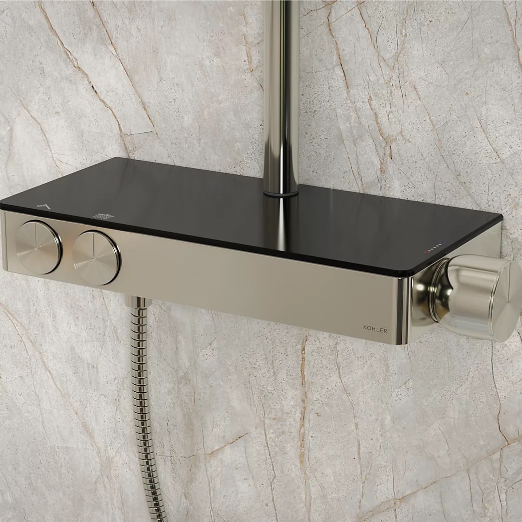 KOHLER Anthem™ Two-way exposed thermostatic valve with shower column for rainhead and handshower - Image 4