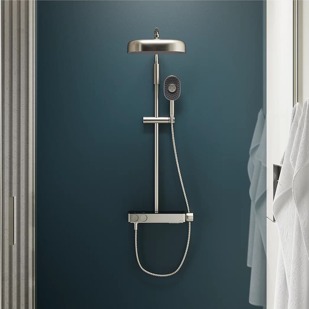KOHLER Anthem™ Two-way exposed thermostatic valve with shower column for rainhead and handshower - Image 1