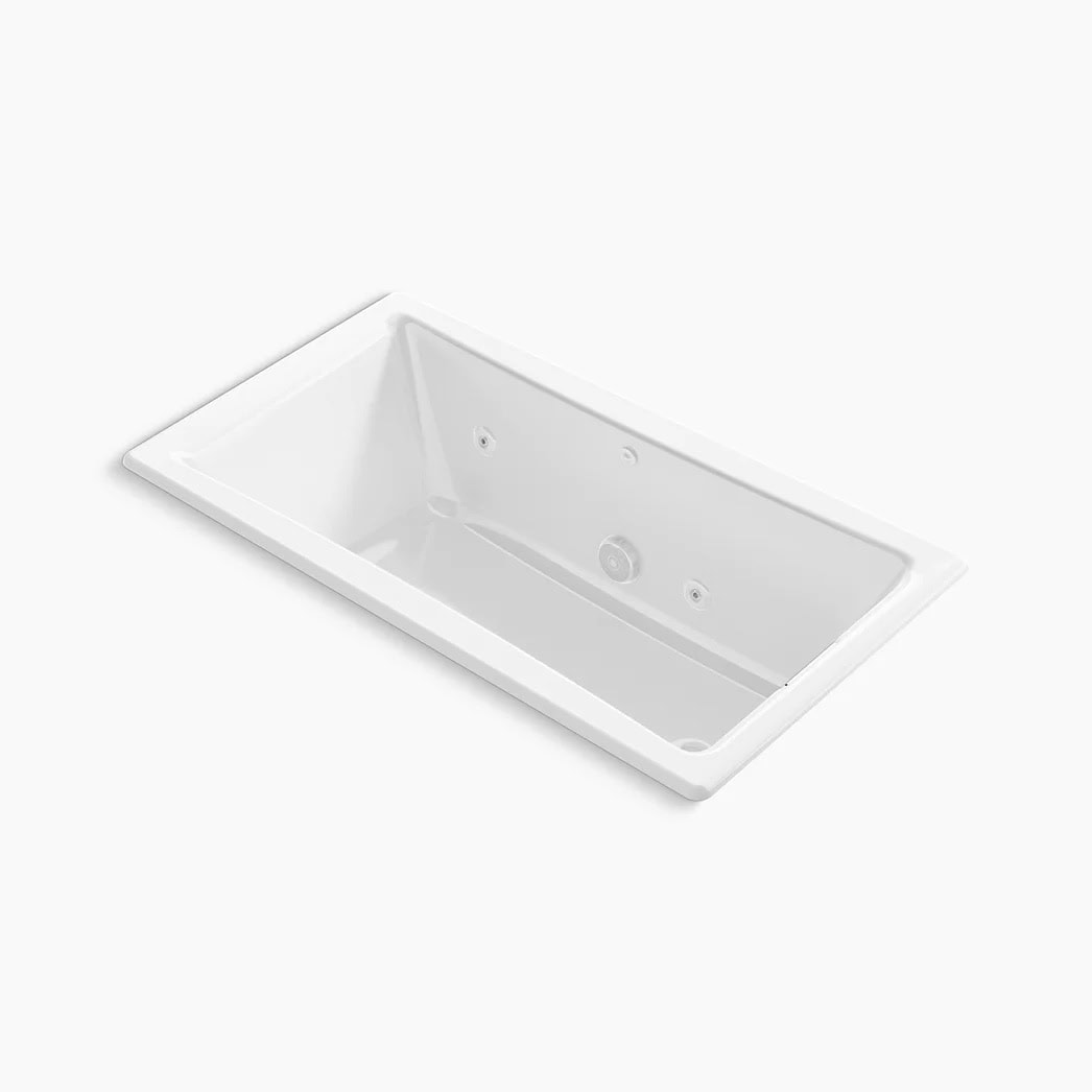 KOHLER Tea-for-Two® 60" x 32" drop-in/undermount whirlpool bath - Image 1