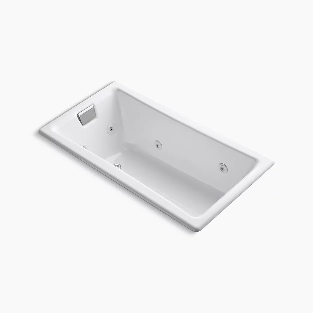 KOHLER Tea-for-Two® 60" x 32" drop-in/undermount whirlpool bath - Image 1