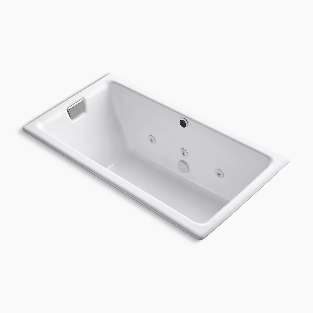 KOHLER Tea-for-Two® 66" x 36" drop-in/undermount whirlpool bath - Image 1