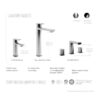Kalia Canada GRAFIK Tall Single hole sink faucet (without drain) - Thumbnail Image 2