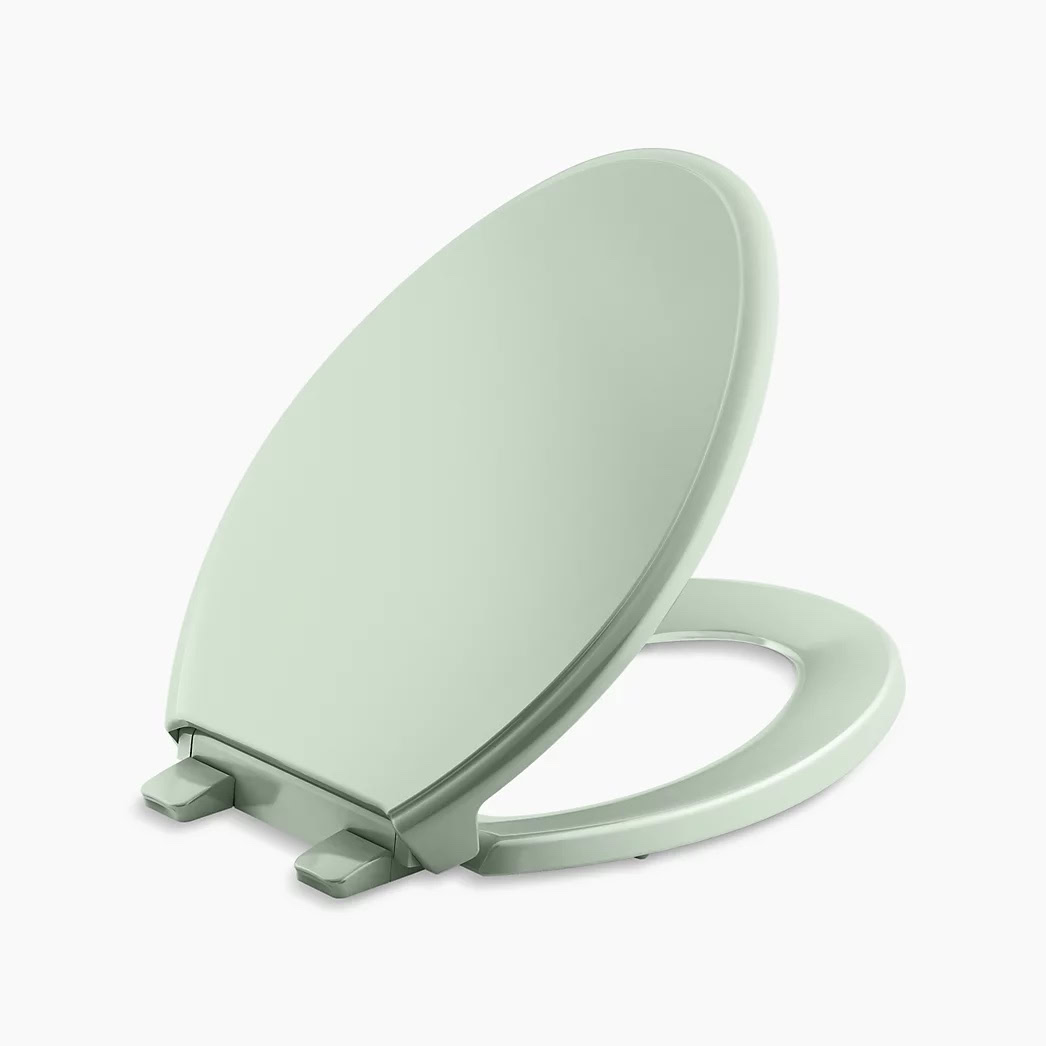 KOHLER Glenbury™ ReadyLatch® Quiet-Close™ elongated toilet seat - Aspen Green