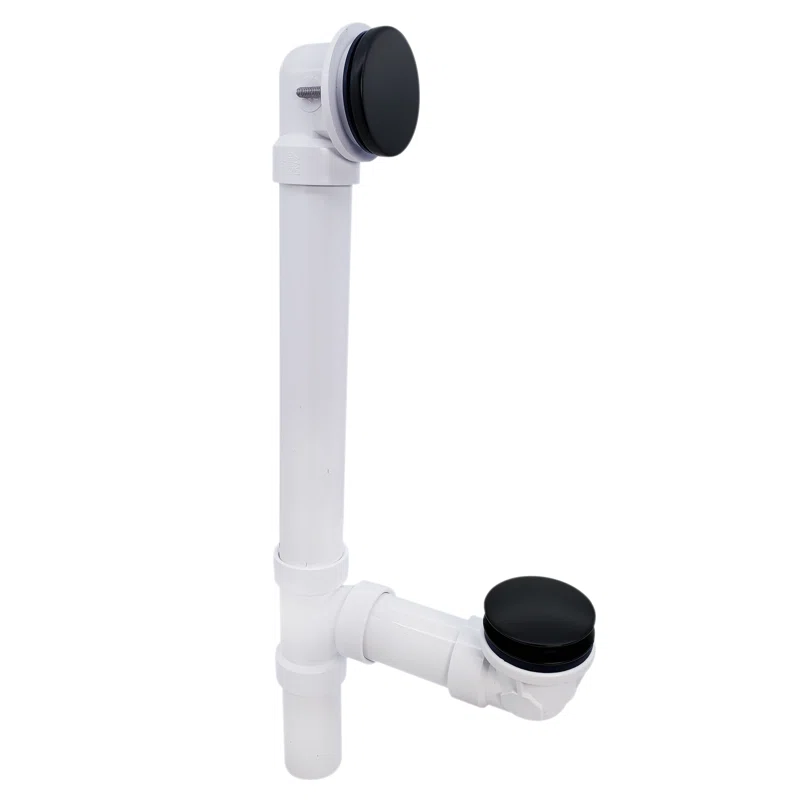 WATCO POP-UP DRAIN AND BATHTUB OVERFLOW IN ABS - Matte Black