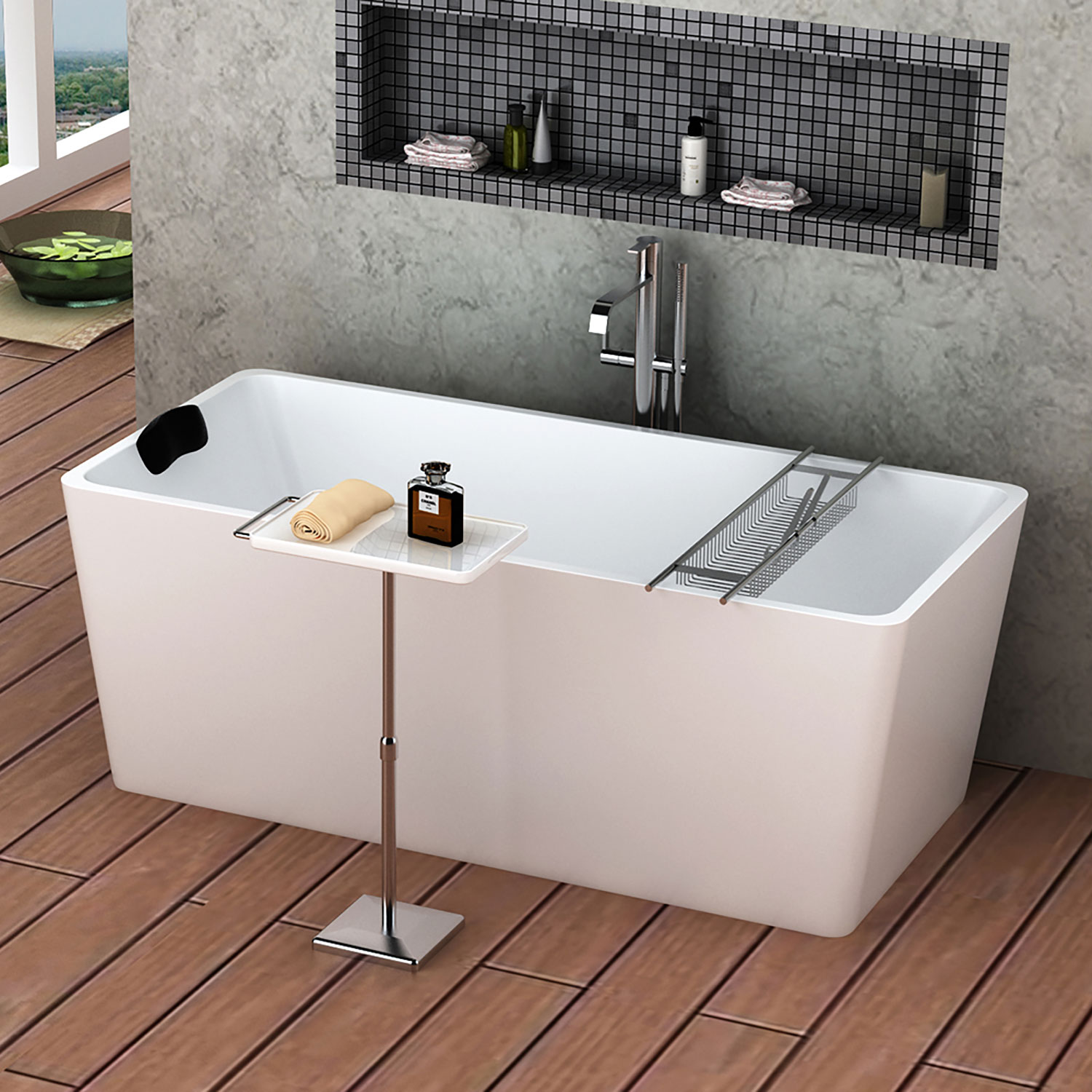 Zitta Rectangular pillow for bathtub - Image 2