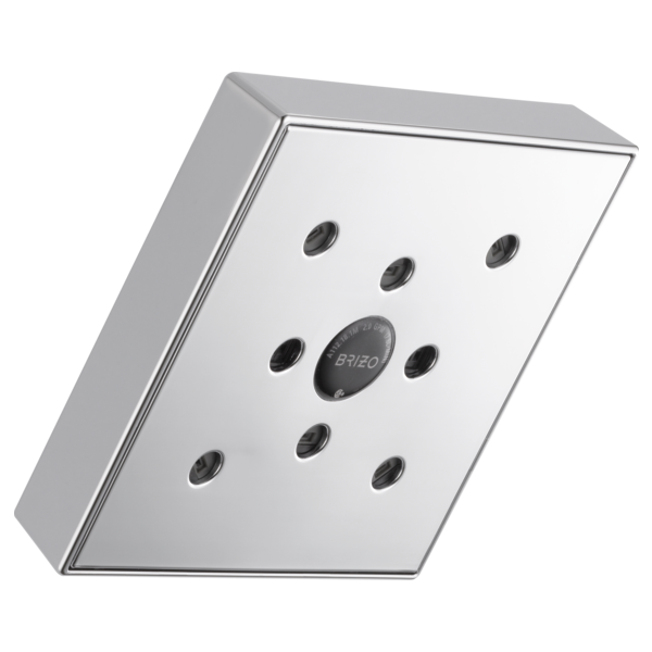 BRIZO Essential™ Shower Series 5” Linear Square H2Okinetic® Single Function Wall Mount Showerhead - Image 1