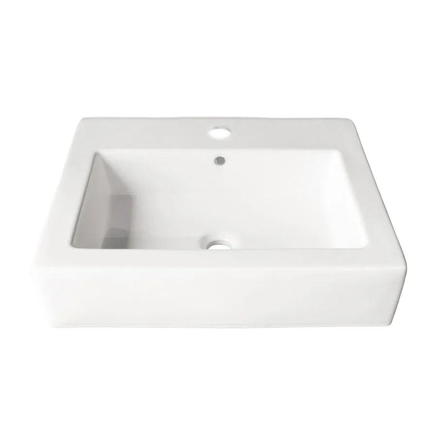 Agua Canada FORTE 18’’X22’’ rectangular porcelain vessel sink - Image 1
