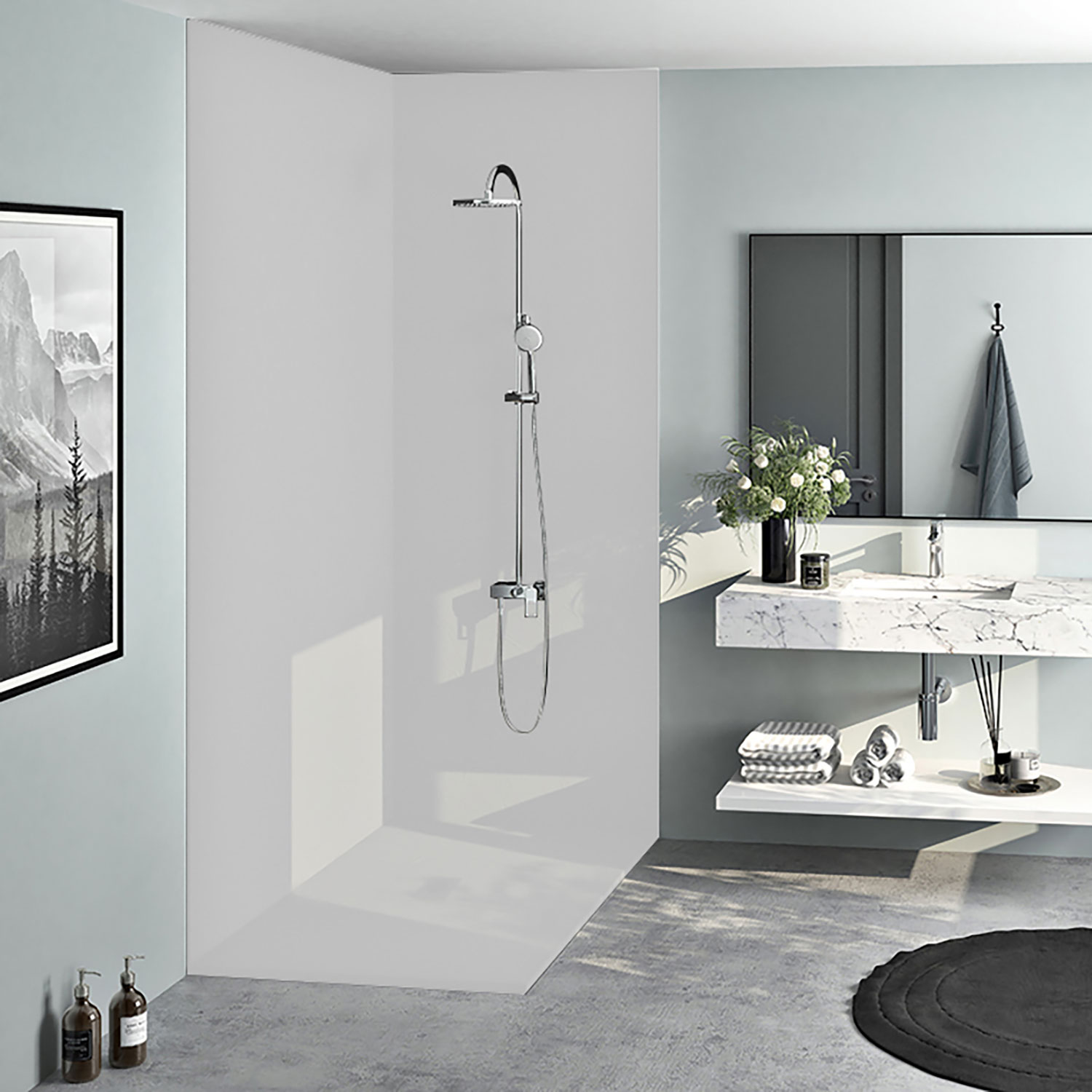 Zitta Slate Resin Wall 48" - Image 1