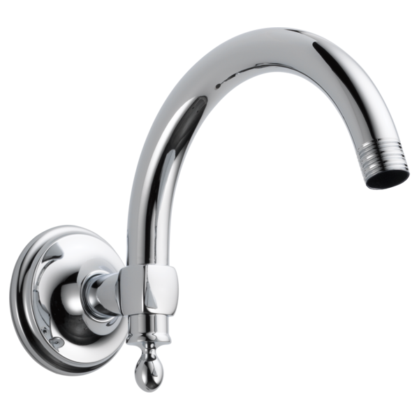 BRIZO Essential™ Shower Series 10" Classic Wall Mount Shower Arm And Flange - Image 1