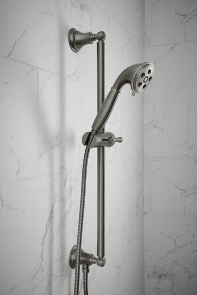 BRIZO Essential™ Shower Series Classic Round H2Okinetic® Multi-Function Handshower - Image 3