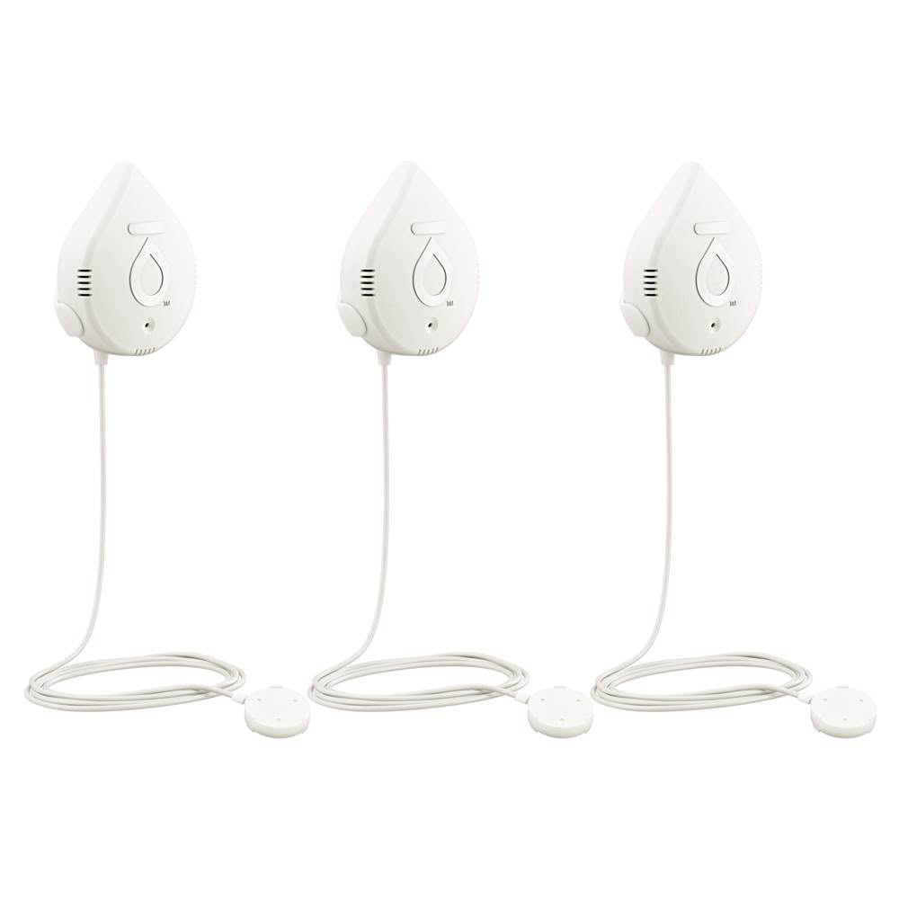 MOEN 920-005 Flo Smart Water Leak Detector, White, 3-Pack - Image 1