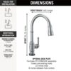 DELTA Broderick Touchless Kitchen Pulldown Faucet - Thumbnail Image 2