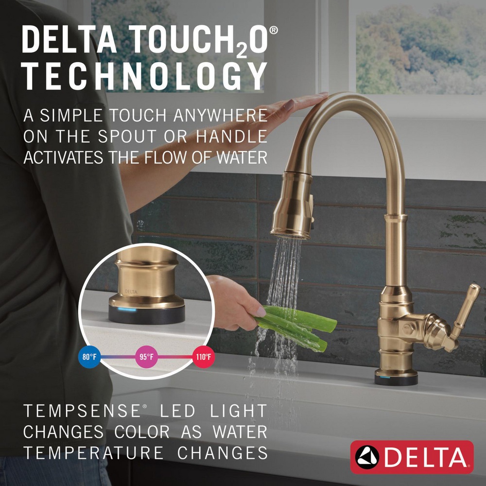 DELTA Broderick Touchless Kitchen Pulldown Faucet - Image 34