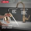 DELTA Broderick Touchless Kitchen Pulldown Faucet - Thumbnail Image 35