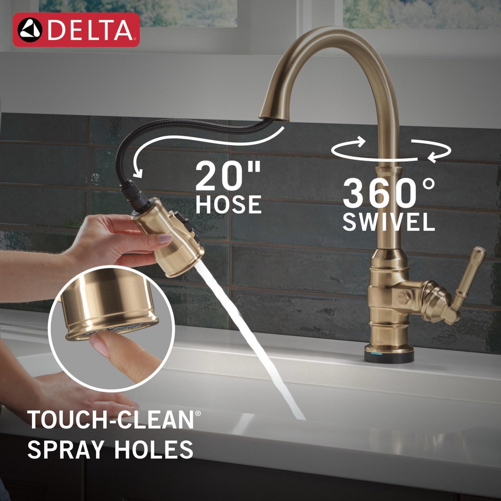 DELTA Broderick Touchless Kitchen Pulldown Faucet - Image 35