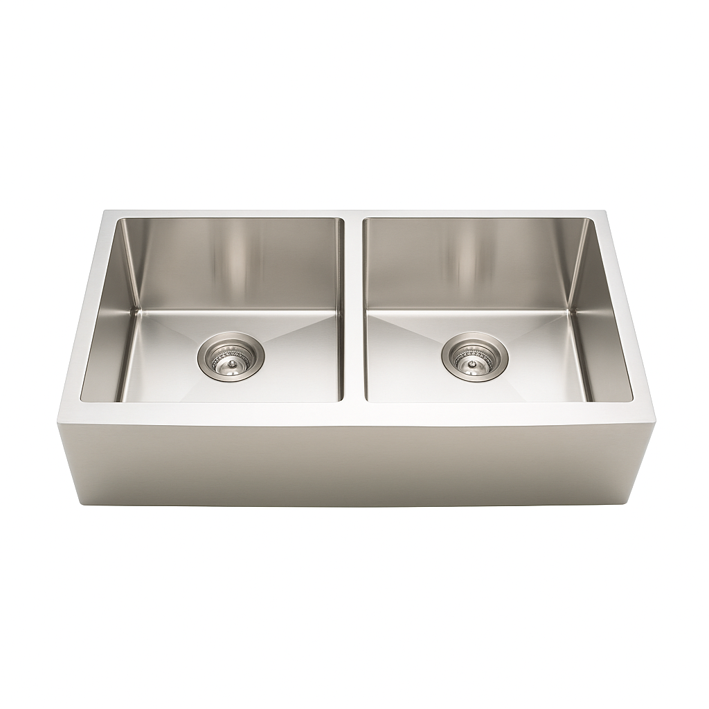 BOSCO CANADA Titanium Multi-Level Series 36”x19” Double Kitchen Under Mount Sink - Image 1