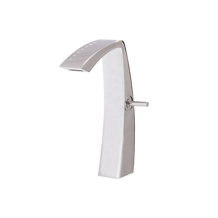 Aquabrass Canada ETNA Tall single-hole lavatory faucet with crystals - Image 2