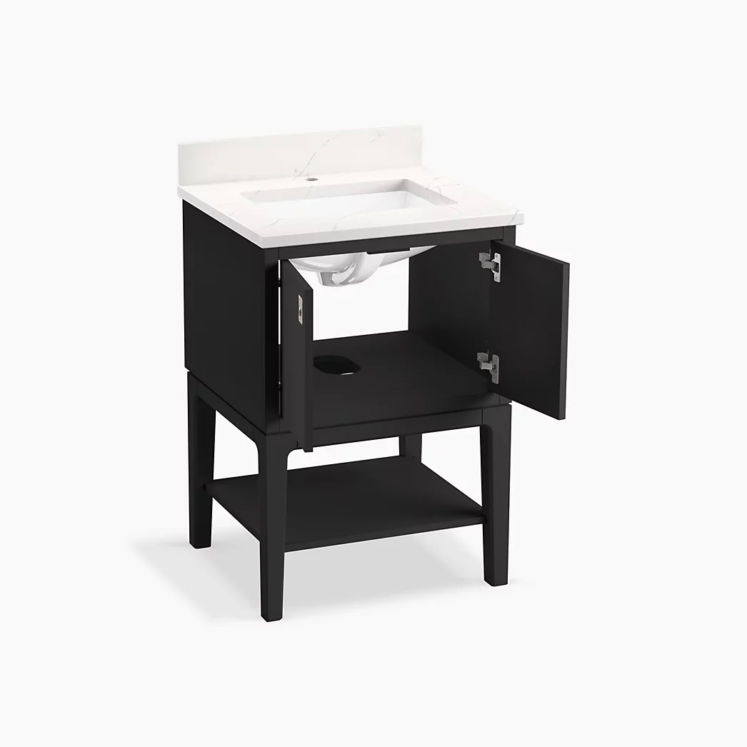 KOHLER Seagrove® by Studio McGee 24" bathroom vanity cabinet with sink and quartz top - Image 3