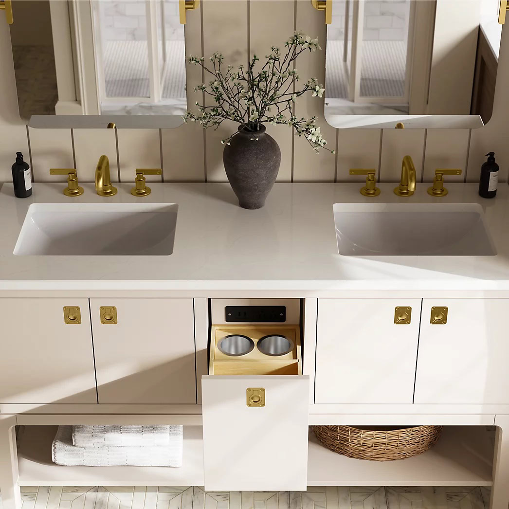 KOHLER Seagrove® by Studio McGee 60"bathroom vanity cabinet with sink and quartz top - Image 14