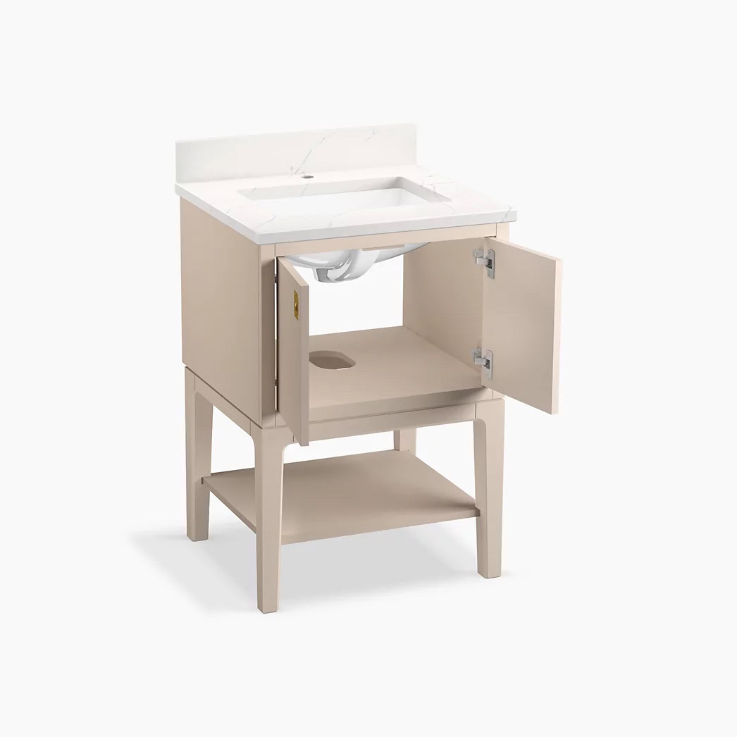 KOHLER Seagrove® by Studio McGee 24" bathroom vanity cabinet with sink and quartz top - Image 10