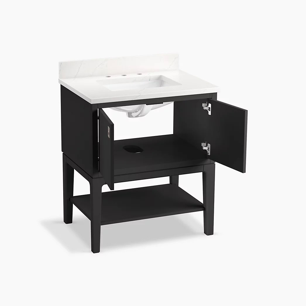 KOHLER Seagrove® by Studio McGee30" bathroom vanity cabinet with sink and quartz top - Image 4