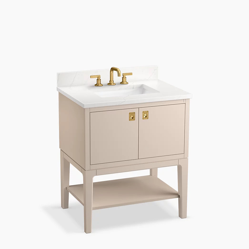 KOHLER Seagrove® by Studio McGee30" bathroom vanity cabinet with sink and quartz top - Image 1