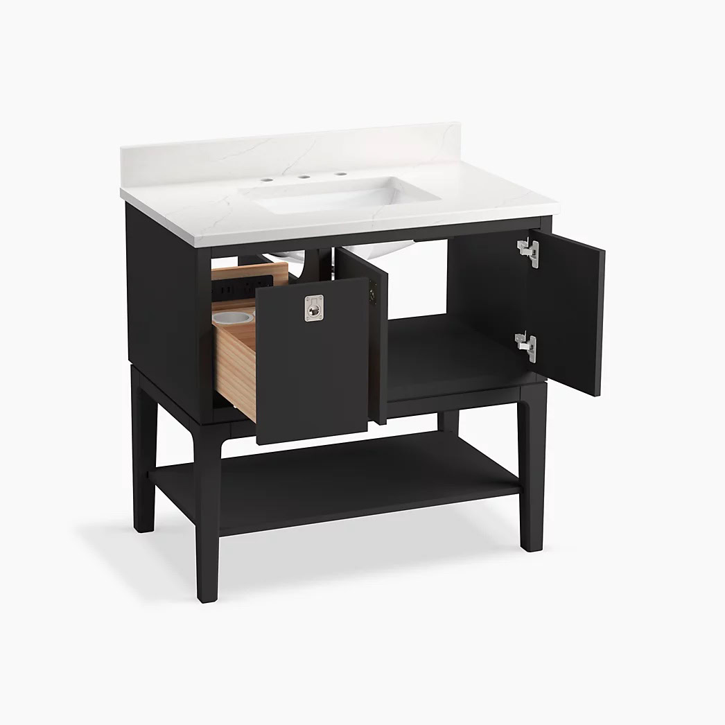 KOHLER Seagrove® by Studio McGee 36" bathroom vanity cabinet with sink and quartz top - Image 2
