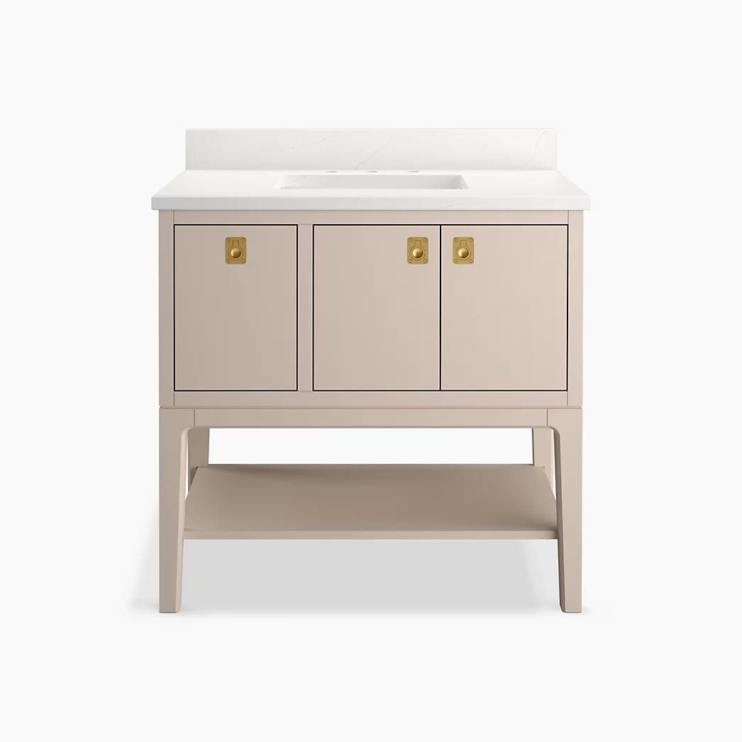 KOHLER Seagrove® by Studio McGee 36" bathroom vanity cabinet with sink and quartz top - Image 8